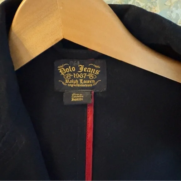 Vintage Polo by Ralph Lauren Navy, black and Gray Blazer - Picture 2 of 6